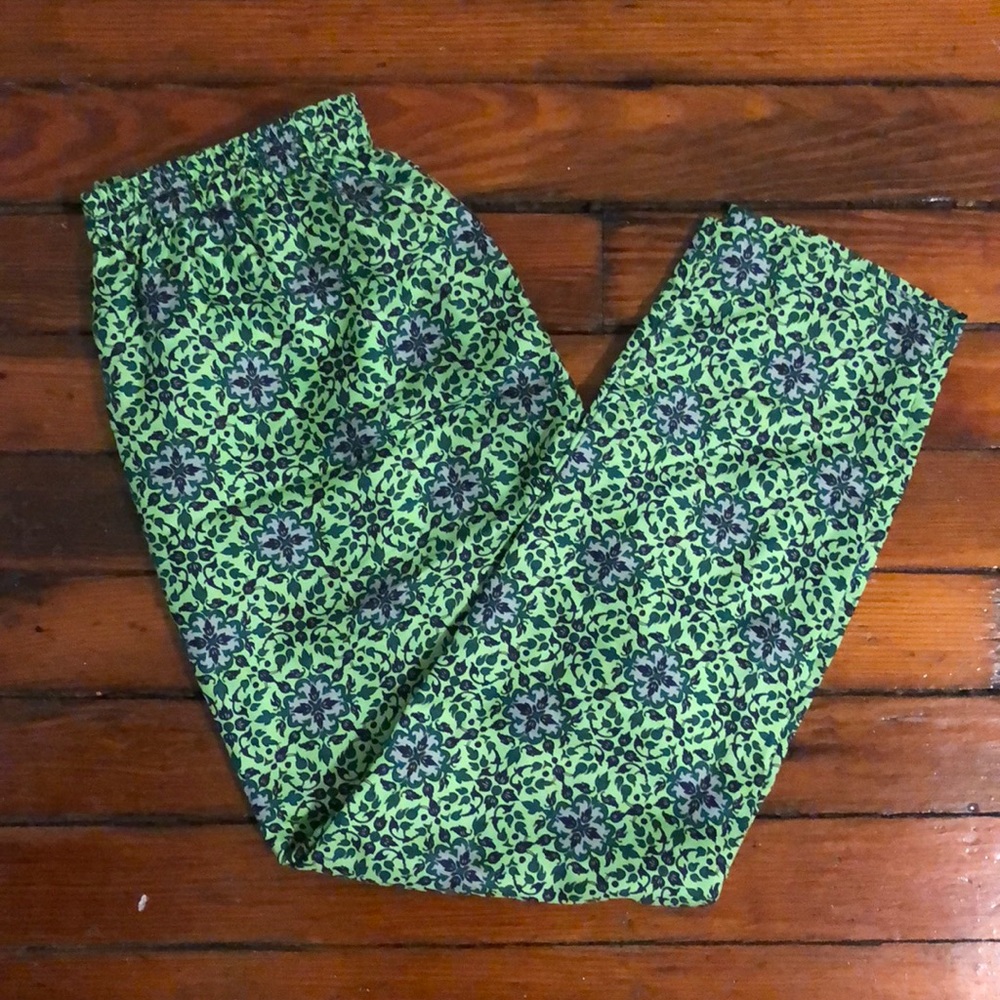 J. Crew Silk Cropped Pant